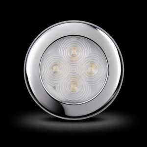 DOWNLIGHT LED 12/24V W/PROOF CHROME