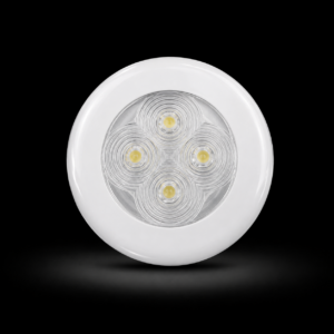 DOWNLIGHT LED 12/24V WHITE PLASTIC
