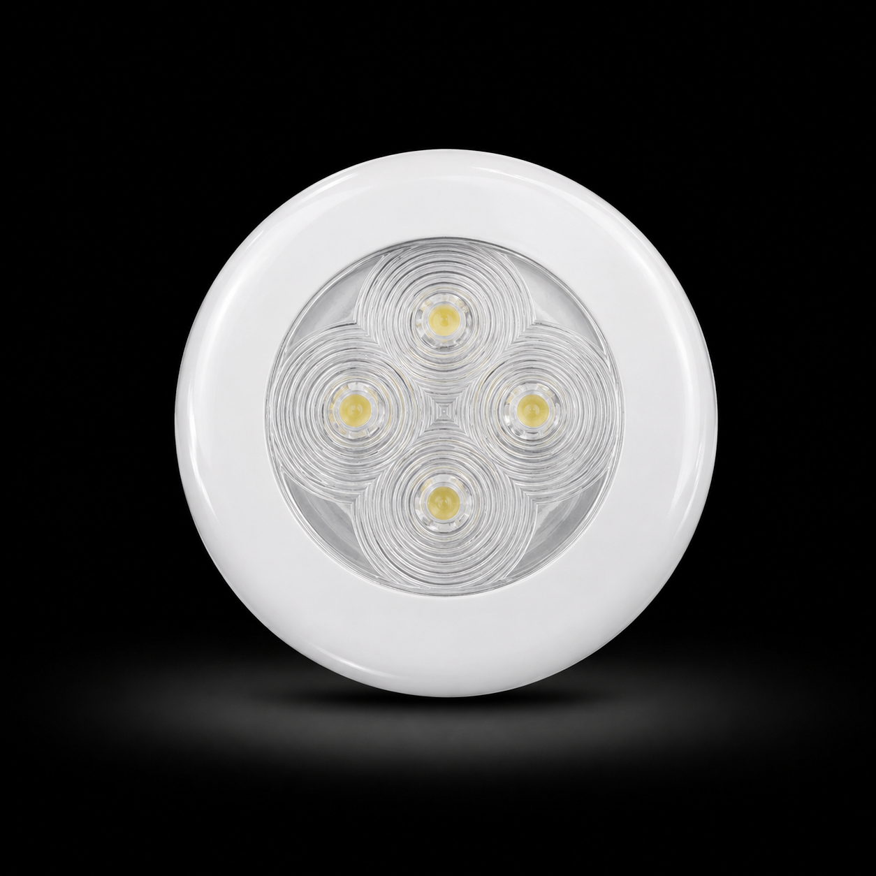 DOWNLIGHT LED 12/24V WHITE PLASTIC